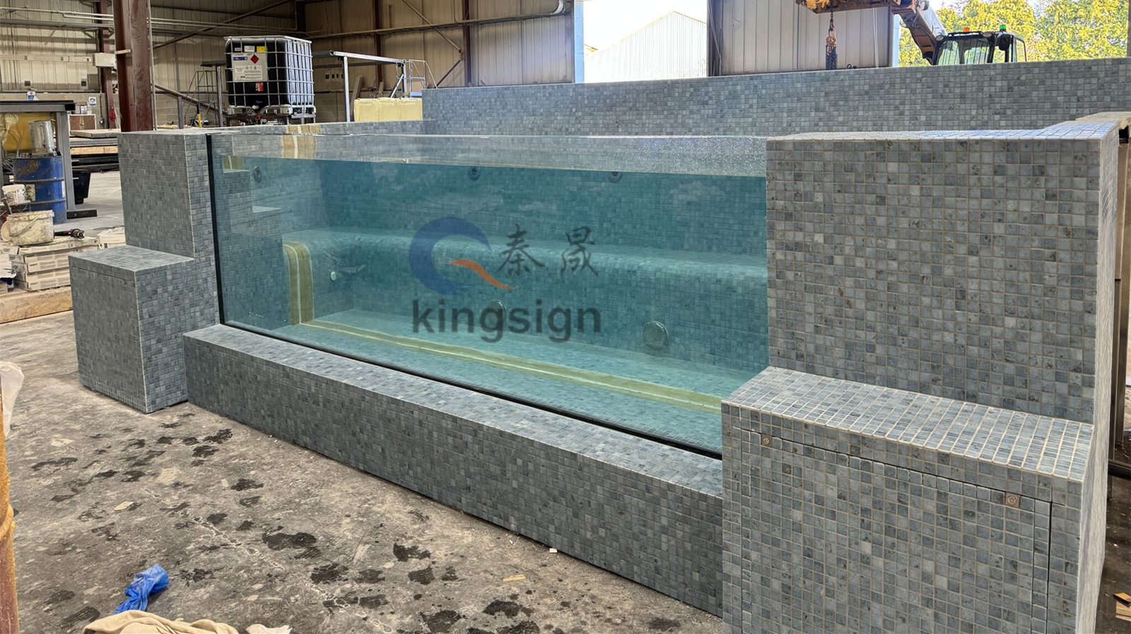 ورق اکریلیک با ضخامت Kingsign 80 میلی متر برای پنجره استخر شنا نمایش