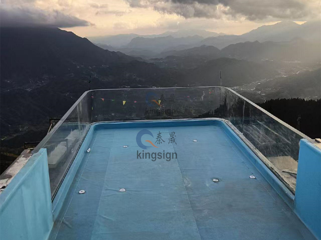 Kingsign U شکل نصب ویندوز استخر اکریلیک